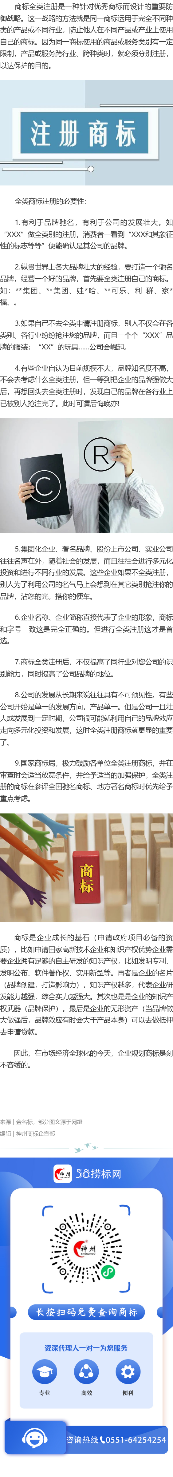 商標為什么要選擇全類注冊？