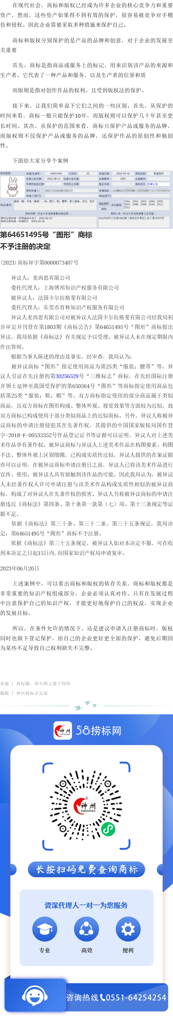 案例來了，美術作品版權無效了商標